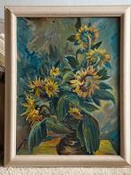 Ben Moonen (1897-1976) stilleven met zonnebloemen bloemen, Ophalen of Verzenden