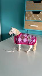 Schleich paard + deken en halster, Ophalen of Verzenden, Zo goed als nieuw