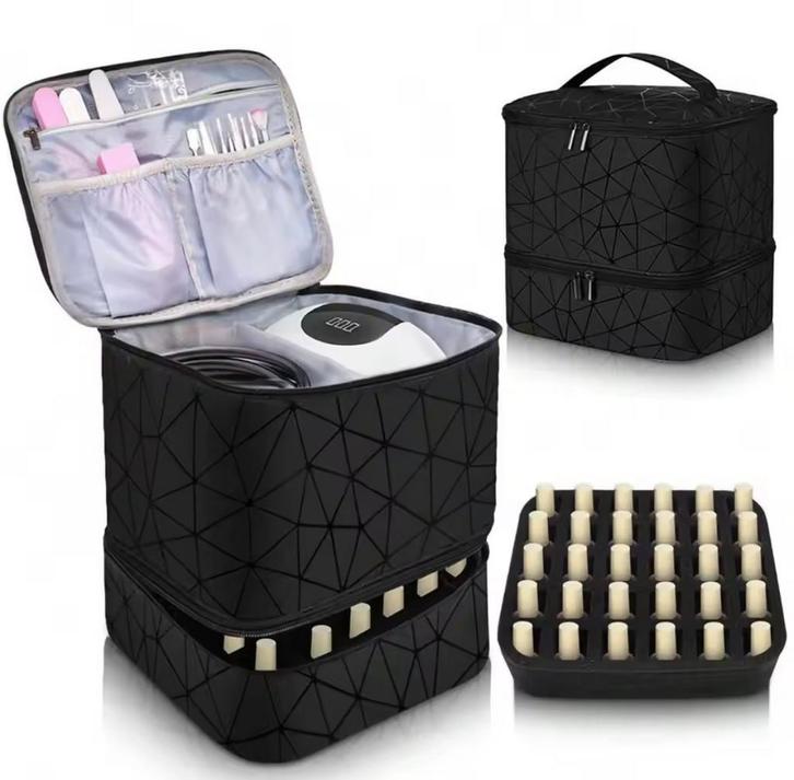 Nieuwe Opbergtas voor Nagelverzorging, Sieraden, Tassen en Uiterlijk, Beautycases, Nieuw, Softcase, Zwart, Ophalen of Verzenden