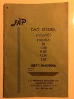Handleiding JAP stationaire motor models 80, Motoren, Handleidingen en Instructieboekjes, Overige merken