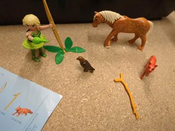 Playmobil Fee met Jager te Paard & Roofvogel beschikbaar voor biedingen
