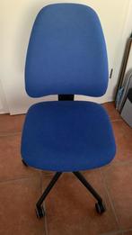 Weinig gebruikte bureaustoel, Huis en Inrichting, Bureaustoelen, Ophalen, Zo goed als nieuw, Blauw, Bureaustoel