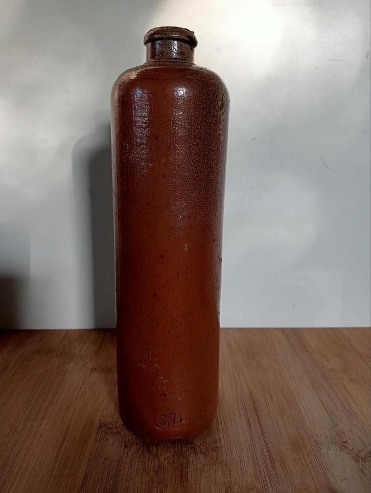 Oude Jeneverkruik - Bruin Steengoed, Antiek en Kunst, Antiek | Keramiek en Aardewerk, Ophalen of Verzenden