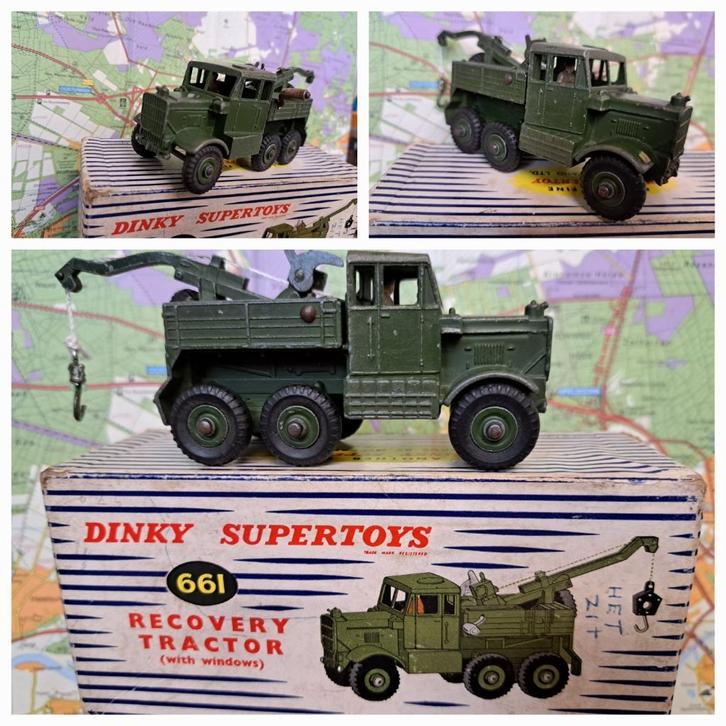 Dinky Toys no 661 Military Scammel Recovery Tractor 1/43, Hobby en Vrije tijd, Modelauto's | 1:43, Gebruikt, Bus of Vrachtwagen