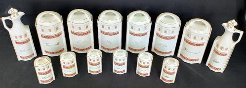 Vintage Duitse voorraadpotten set – 14 delig, Antiek en Kunst, Antiek | Keukenbenodigdheden, Ophalen