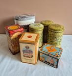 Vintage blikken koffie thee suiker meel toffee, Ophalen of Verzenden, Gebruikt, Koffie, Overige merken