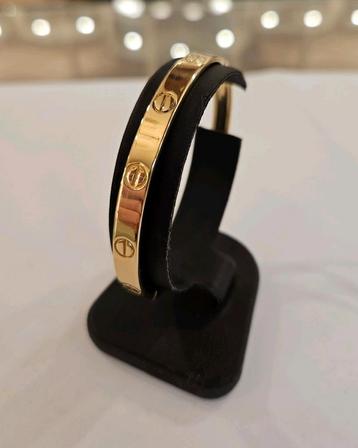 14 karaats gouden bangle / slavenarmband Cartier motief  beschikbaar voor biedingen