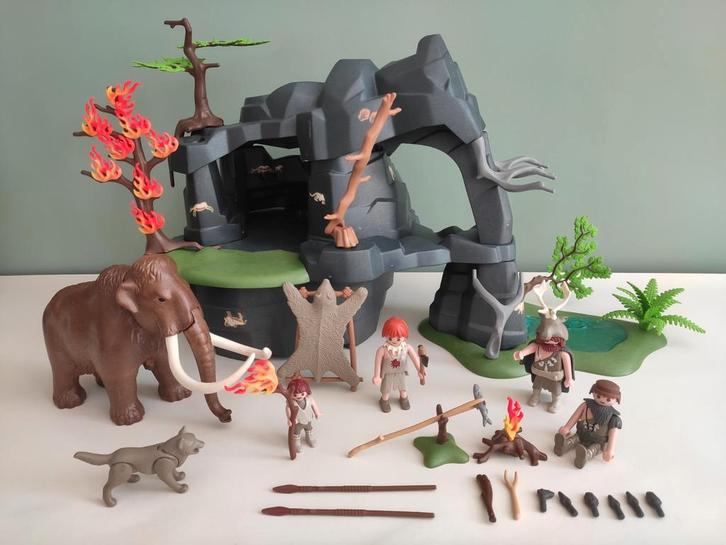 Playmobil Grote grot met mammoet – 5100, Kinderen en Baby's, Speelgoed | Playmobil, Zo goed als nieuw, Ophalen of Verzenden