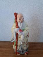 Vintage porseleinen beeldje Shou Xing, Chinese godheid, Verzamelen, Ophalen of Verzenden, Zo goed als nieuw, Beeld(je), Overige religies