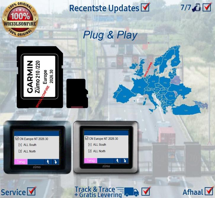 ZUMO 210 - 220 Update Sd kaart Europa 2026.30, Computers en Software, Navigatiesoftware, Zo goed als nieuw, Update, Heel Europa