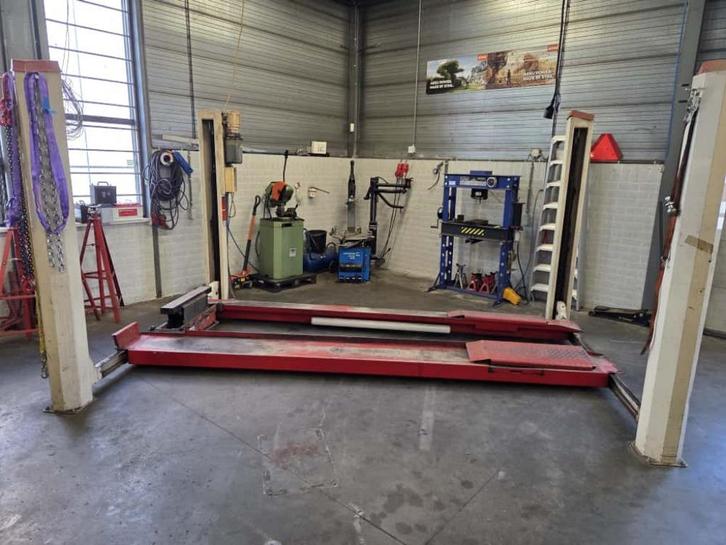4-koloms hefbrug 2500 kg, verstelbaar, rol-krik, Auto diversen, Autogereedschap, Gebruikt, Ophalen