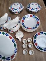 Servies boerenbont antiek 483 maastricht (voor de kerst), Antiek en Kunst, Ophalen of Verzenden