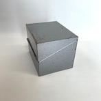 kaartenbak metaal + kaartensteun, jaren ’70 vintage, Ophalen of Verzenden, Gebruikt