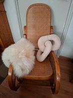 Vintage webbing schommelstoel,geïnspireerd door Thonet, Huis en Inrichting, Stoelen, Ophalen, Bruin, Eén