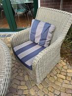 Tuintafel met 2 grote stoelen, Tuin en Terras, Tuintafels, Ophalen, Gebruikt, Rond, Wicker