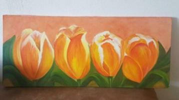 Schilderij tulpen, leuk cadeau ipv bosje bloemen.... beschikbaar voor biedingen