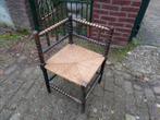 Antieke gedraaide eiken hoekstoel, 19e eeuw., Antiek en Kunst, Ophalen