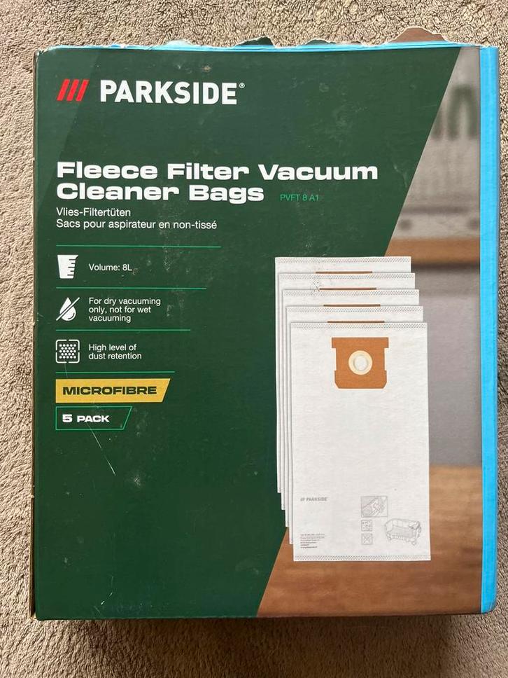 Fleece filter stofzuigerzakken parkside, Witgoed en Apparatuur, Onderdelen en Toebehoren, Nieuw, Ophalen of Verzenden