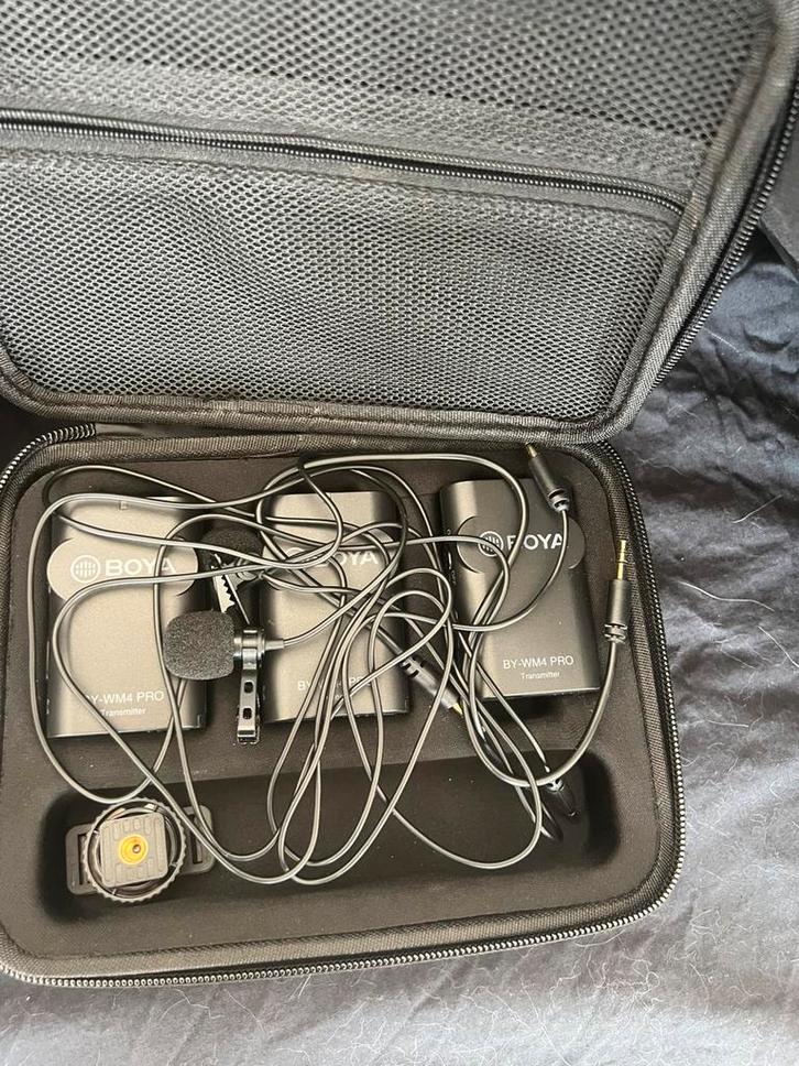 Boya BY‑WM4‑PRO Wireless Lavalier Microfoon, Muziek en Instrumenten, Microfoons, Zo goed als nieuw, Overige typen, Ophalen of Verzenden
