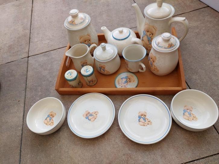 Servies afbeelding beren, Huis en Inrichting, Keuken | Servies, Nieuw, Compleet servies, Overige stijlen, Aardewerk, Ophalen of Verzenden