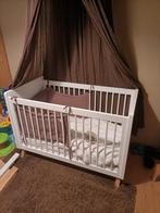 Bopita ledikantje wit met hout, Ophalen of Verzenden, Zo goed als nieuw, Ledikant