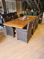 VOORRAAD 6 Landelijke Eetkamerstoel Grazia Wiel Leer Antraci, Huis en Inrichting, Landelijke eetkamerstoelen Grazia Wiel kleur Antraciet Leer