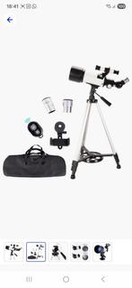 Telescoop met Statief en Accessoires, Ophalen of Verzenden, Zo goed als nieuw, Lenzentelescoop (refractor), Met statief