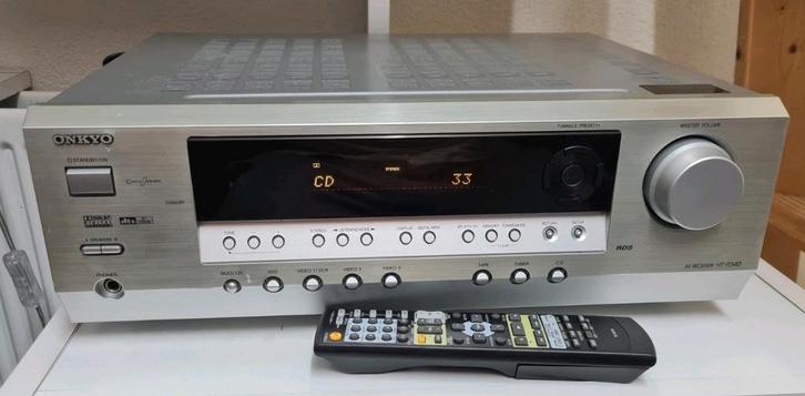 Onkyo receiver ht-r340 + afstandsbediening, Audio, Tv en Foto, Versterkers en Receivers, Gebruikt, 5.1, Ophalen of Verzenden
