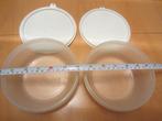 2 Tupperware vershoudbakjes met deksel, Ophalen of Verzenden, Gebruikt, Wit, Overige typen