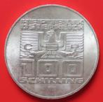 100 schilling 1975 Oostenrijk zilver, Ophalen of Verzenden, Oostenrijk, Losse munt, Zilver