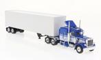 Brekina85716 – Peterbilt 359 Sattelzugmachine blau/weiß 1:87, Verzenden, Nieuw, Bus of Vrachtwagen, Brekina