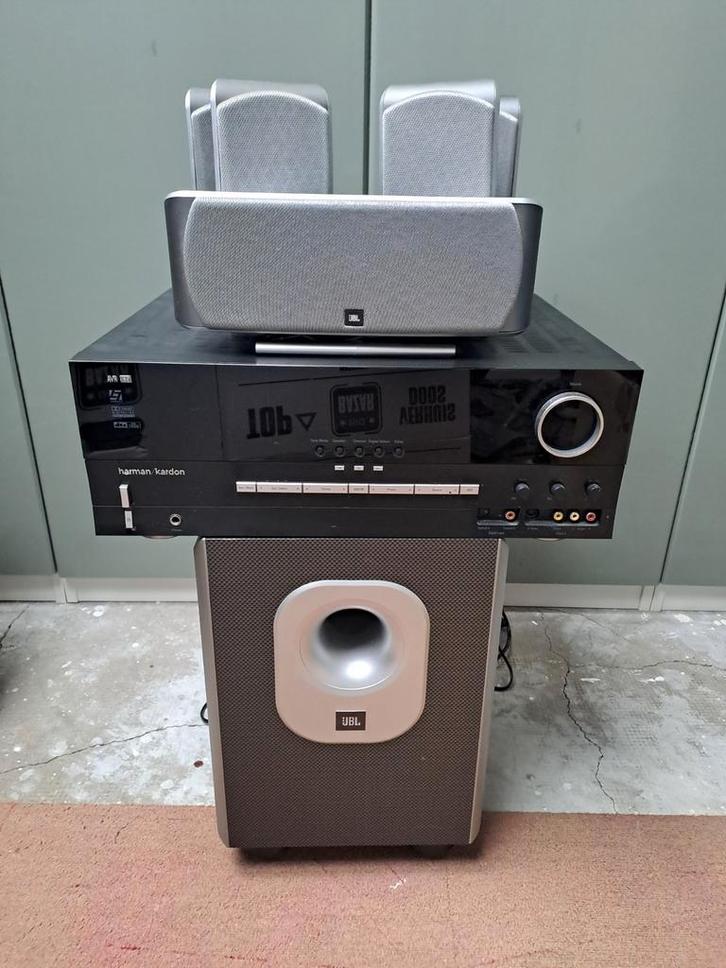 Harman Kardon AVR 135 + JBL 5.1 Dolby set, Audio, Tv en Foto, Home Cinema-sets, Gebruikt, 5.1-systeem, 70 watt of meer, Overige merken