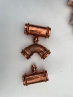 Koperen leidingen en fittingen, Doe-het-zelf en Verbouw, Metalen, Ophalen of Verzenden, Gebruikt
