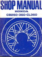 Honda CB250 CB360 CL360 shop manual 1975, Motoren, Handleidingen en Instructieboekjes, Ophalen of Verzenden, Honda