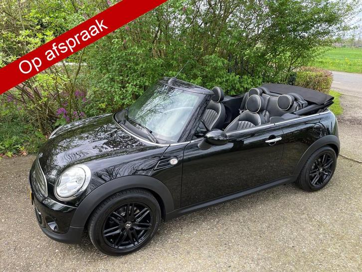 MINI Cabrio 1.6 Cooper Chili / Navi / leerpakket / 15.500 nu, Auto's, Mini, Bedrijf, Te koop, Cabrio, ABS, Airbags, Airconditioning