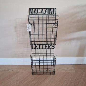 Boltze Metalen Tijdschriftenrek - Magazine & Letters nieuw beschikbaar voor biedingen