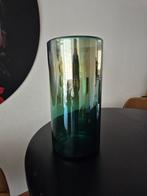 Vaas groen/goud, Ophalen, Minder dan 50 cm, Groen, Glas