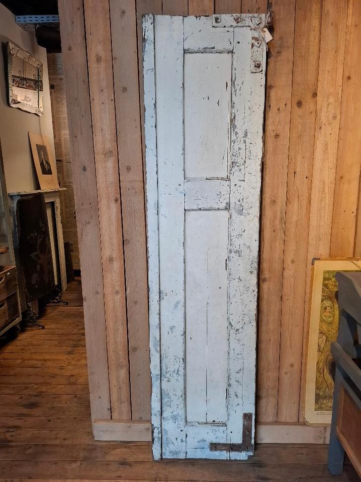 Mooi oud zwaar luik uit een mijnwerkershuis, patina, stoer, Antiek en Kunst, Curiosa en Brocante, Ophalen