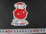 sticker FINA benzine / strip muis walt disney de reddertjes, Ophalen, Zo goed als nieuw, Bedrijf of Vereniging