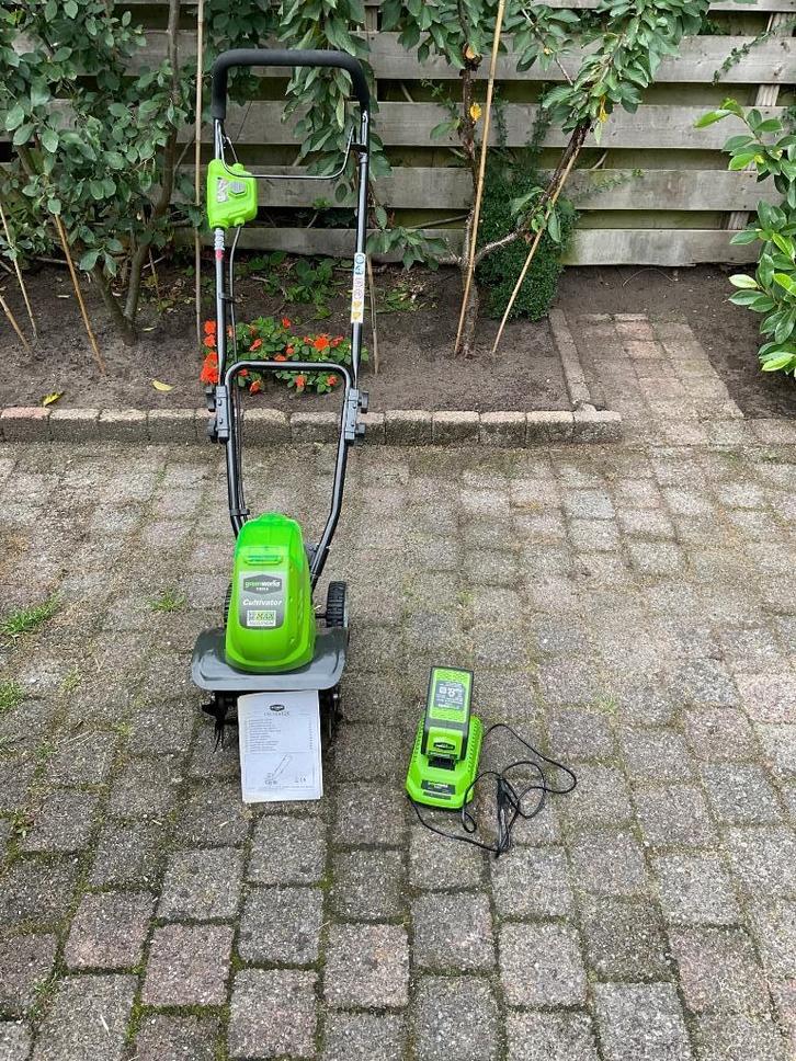 Cultivator (grondfrees) 40V Greenworks Tools - niet gebruikt, Doe-het-zelf en Verbouw, Gereedschap | Freesmachines, Zo goed als nieuw