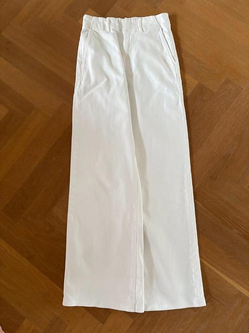 Uniqlo pants, sailor stijl, wit stevig katoen, maat S, Kleding | Dames, Broeken en Pantalons, Zo goed als nieuw, Maat 34 (XS) of kleiner