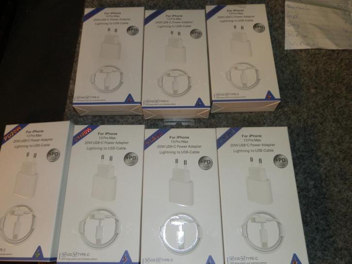 Telefoonlader iphone 13 ,usb-c kabels 1 m ., Telecommunicatie, Mobiele telefoons | Telefoon-opladers, Nieuw, Apple iPhone, Ophalen of Verzenden
