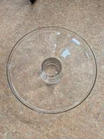Glazen schaal op voet zgan, Ophalen of Verzenden, Zo goed als nieuw, Rond, Glas