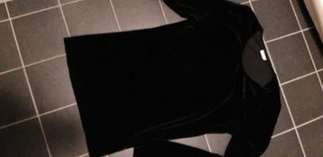 Zwart velours shirt van Franco Callegari maat 38 beschikbaar voor biedingen