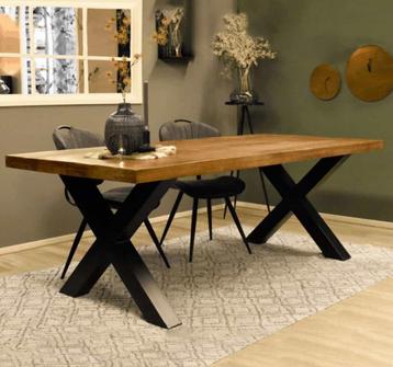 Mangohouten eettafel rechthoekig 220x100 cm beschikbaar voor biedingen