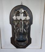 Art nouveau wijwaterbakje, religie Jugendstil Credo, ca1900., Ophalen of Verzenden