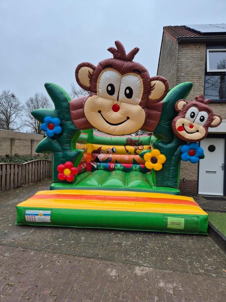 Springkussen aap te huur, Tickets en Kaartjes, Recreatie | Pretparken en Attractieparken, Eén persoon, Kortingskaart