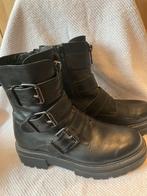 Poelman biker boots maat 38 als nieuw, Lage of Enkellaarzen, Poelman, Zo goed als nieuw, Zwart