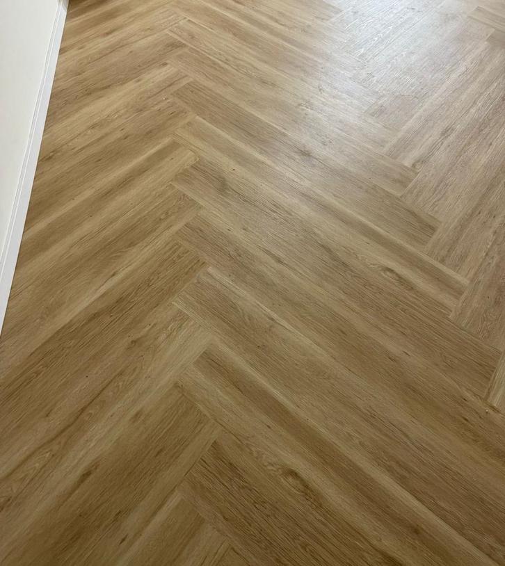 Walvisgraat plak pvc restpartij 7 kleuren, Huis en Inrichting, Stoffering | Vloerbedekking, Zo goed als nieuw, Ophalen