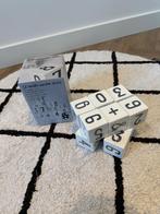 Nieuw wit Sebra cijfer blokken stapel stenen hout speelgoed, Ophalen of Verzenden, Nieuw